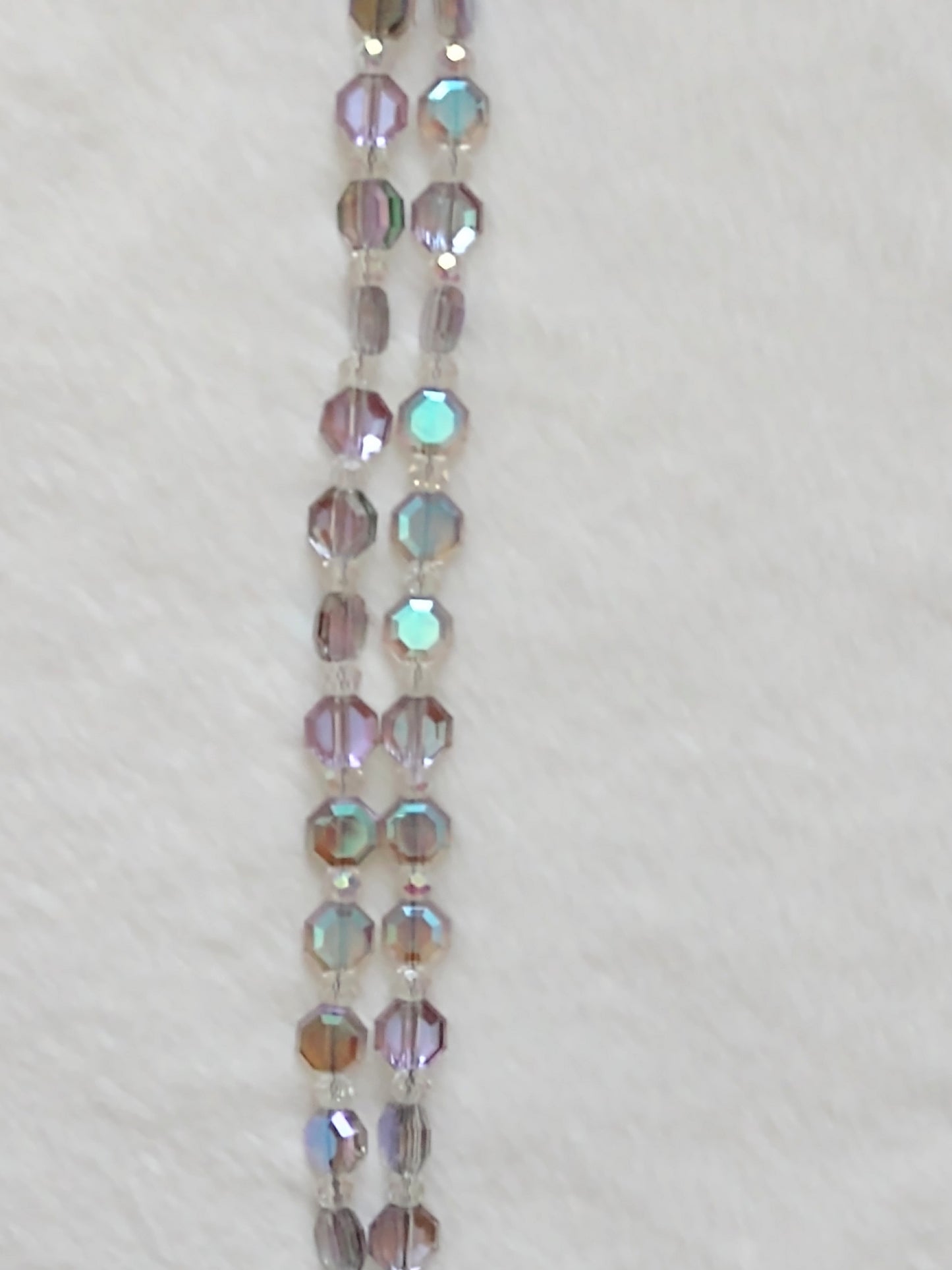 "Aurora" AB Glass Beaded 2 Strand Bracelet