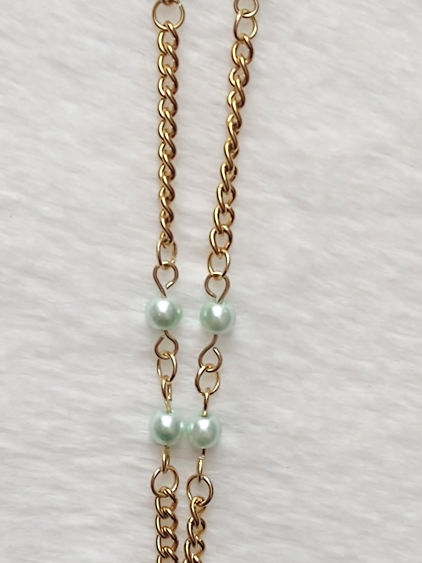"Winter Mint" Gold Stainless Steel Penguin Necklace