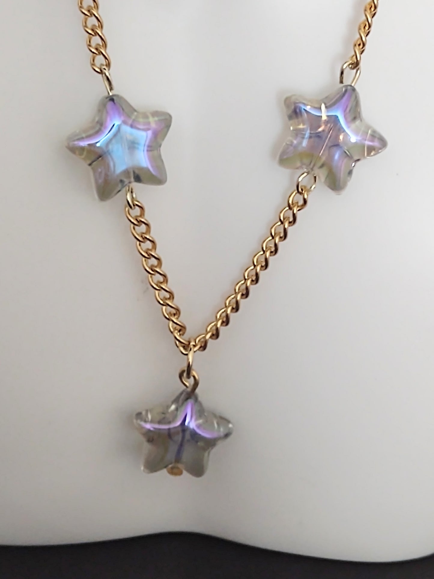 "Starfire" Stainless Steel Star Necklace