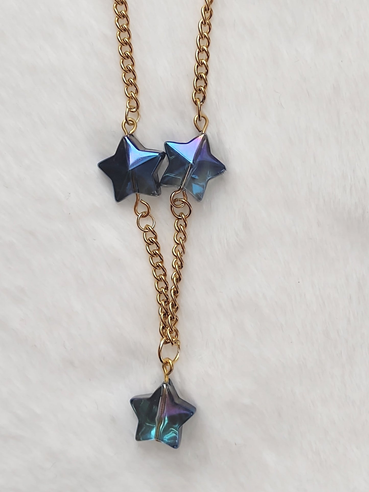 "Starfire" Stainless Steel Star Necklace