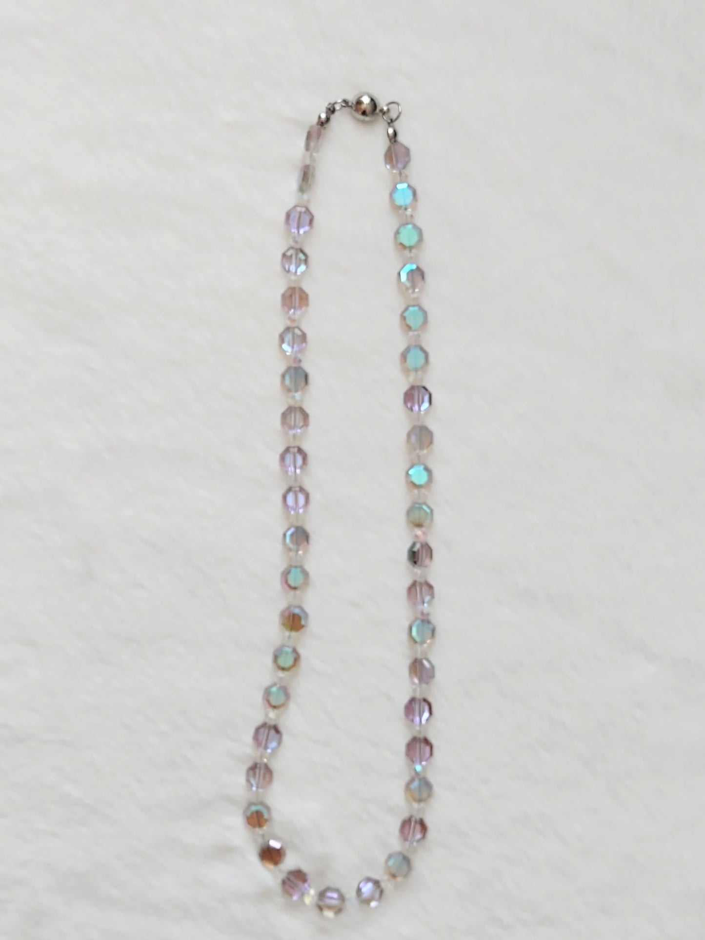 "Aurora" AB Glass Beaded Necklace