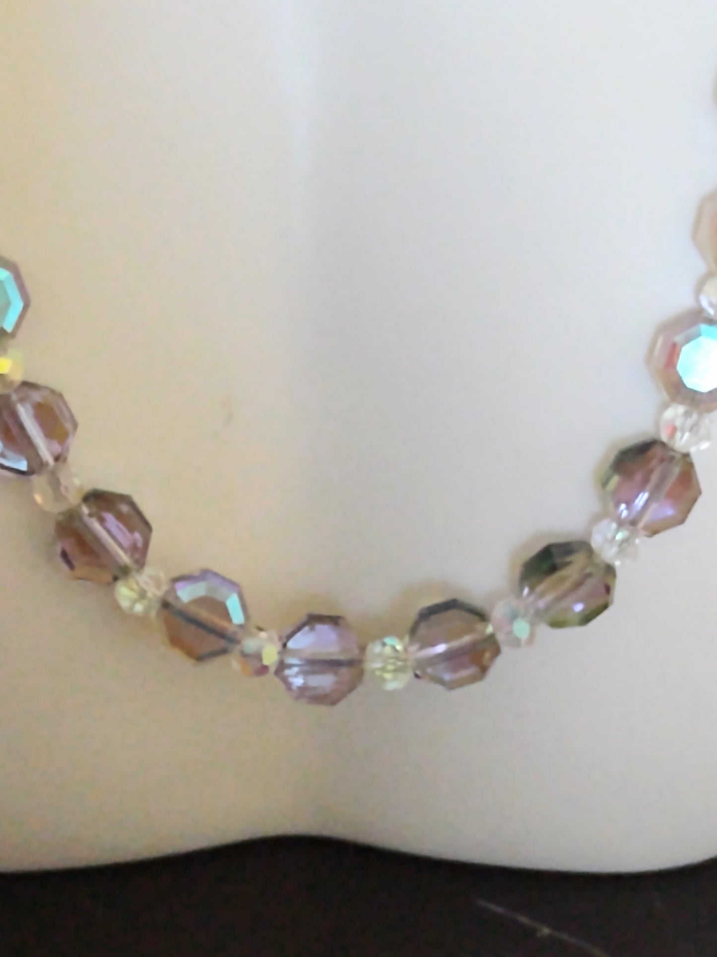 "Aurora" AB Glass Beaded Necklace