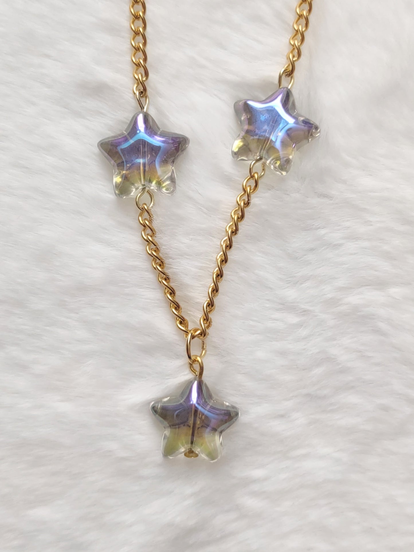 "Starfire" Stainless Steel Star Necklace