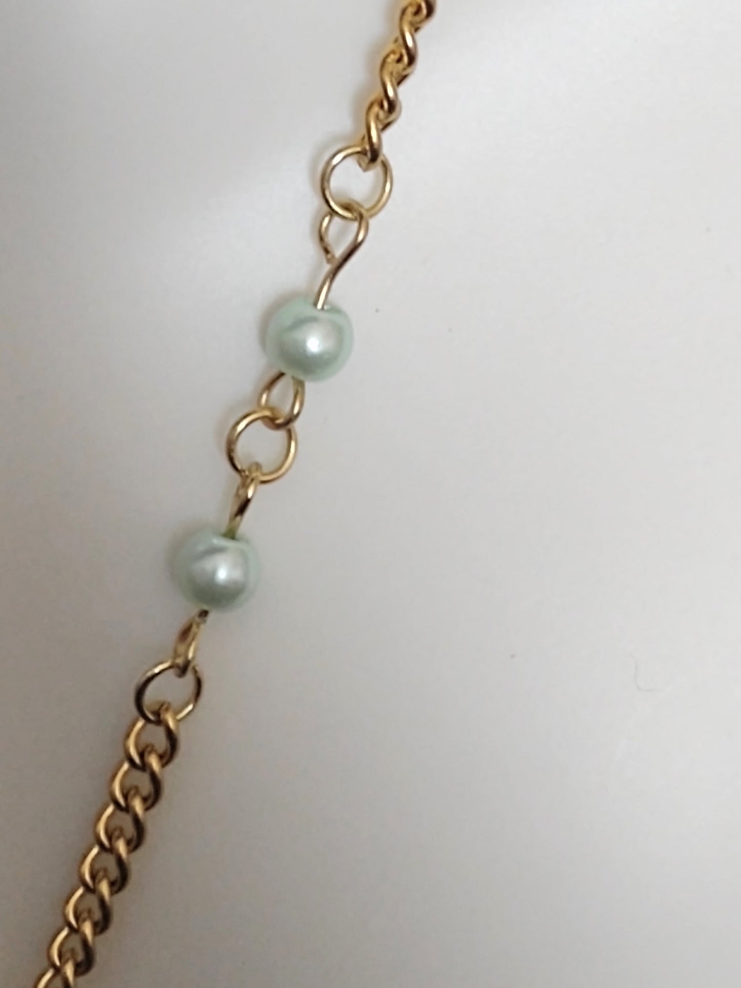 "Winter Mint" Gold Stainless Steel Penguin Necklace