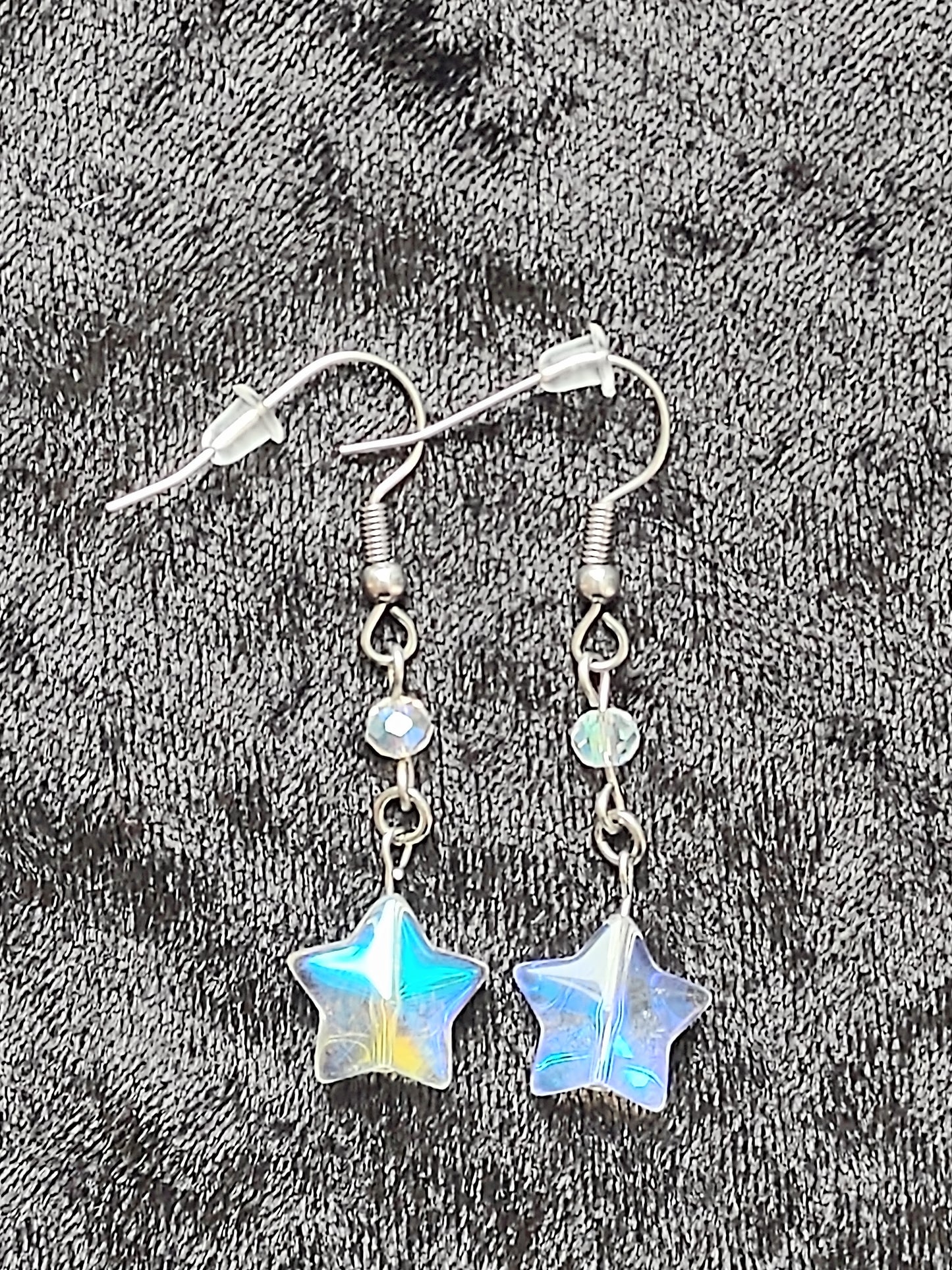 "Starfire" Stainless Steel Star Bead Earrings