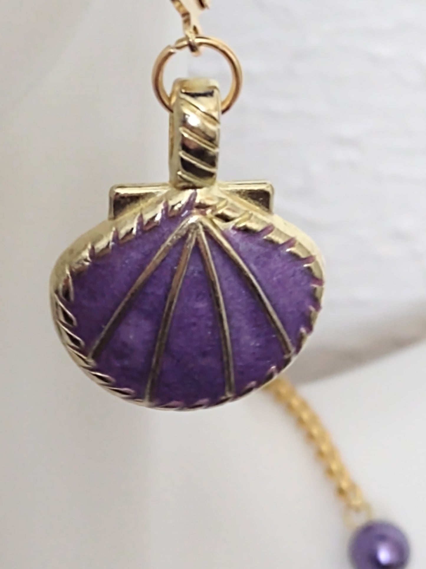 "Ocean Dreams: Gold Stainless Steel Seashell  Earrings