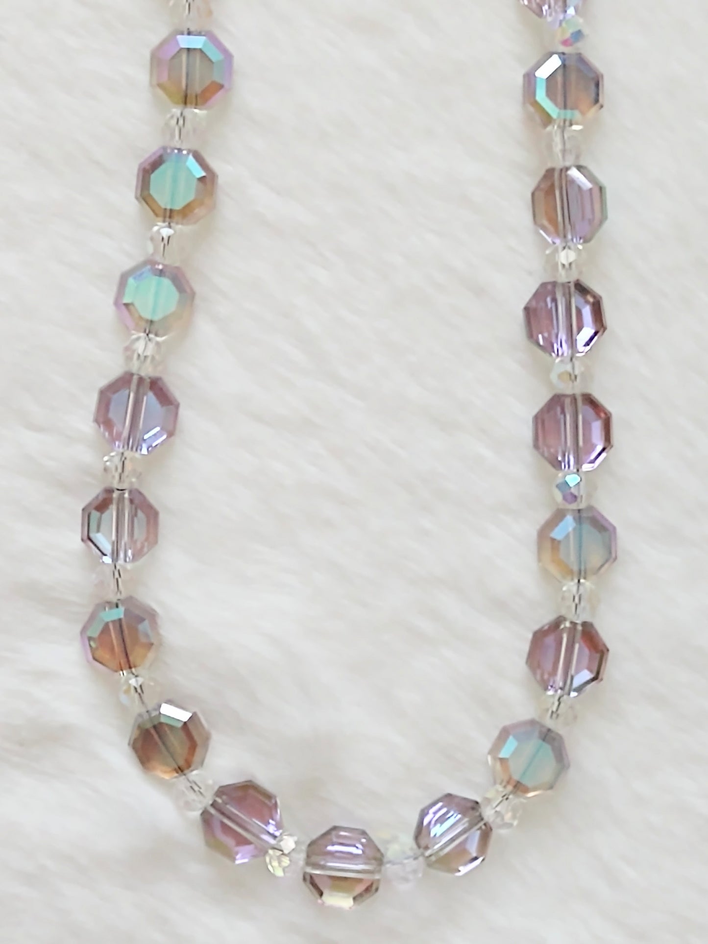 "Aurora" AB Glass Beaded Necklace