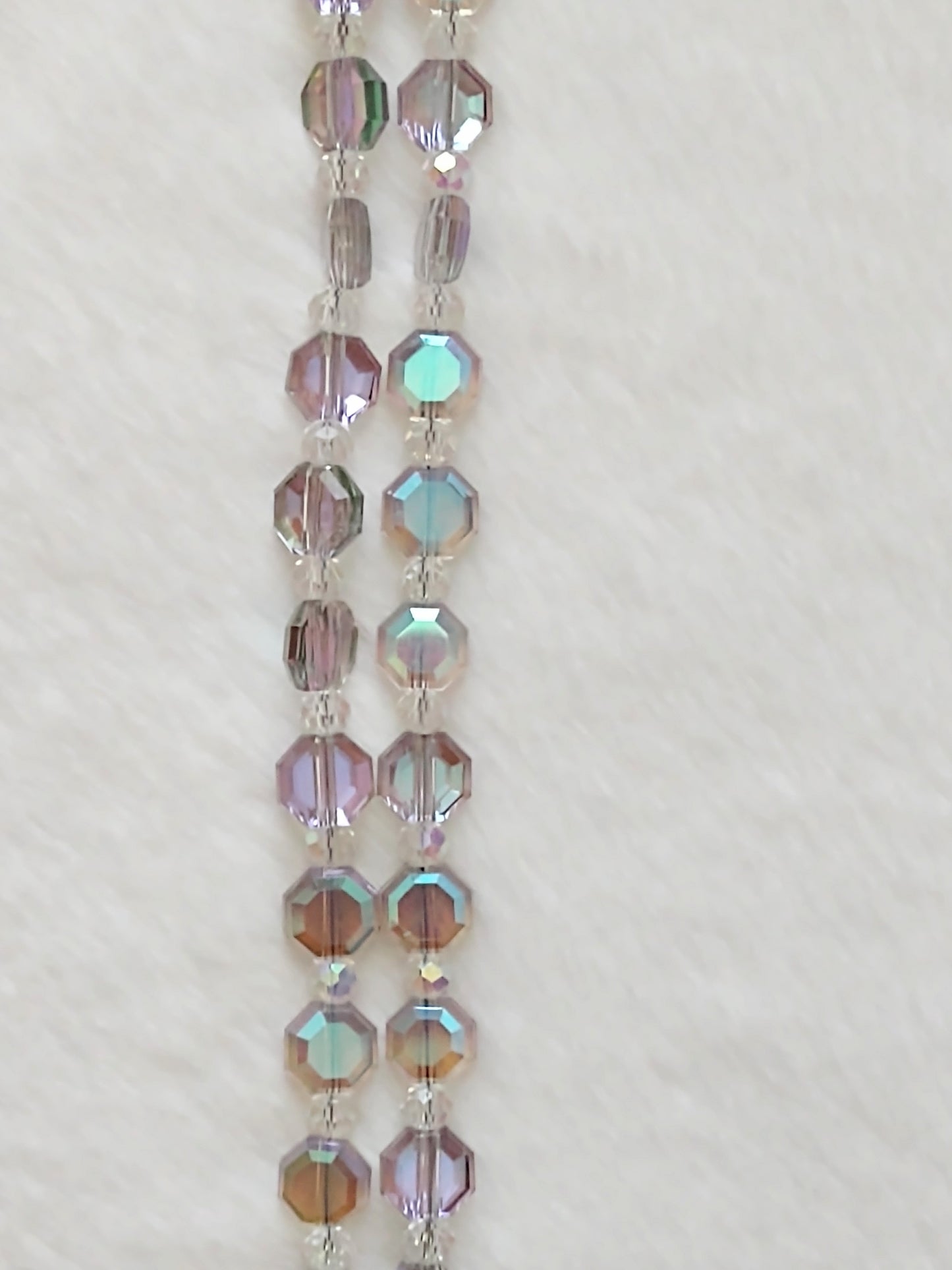 "Aurora" AB Glass Beaded 2 Strand Bracelet