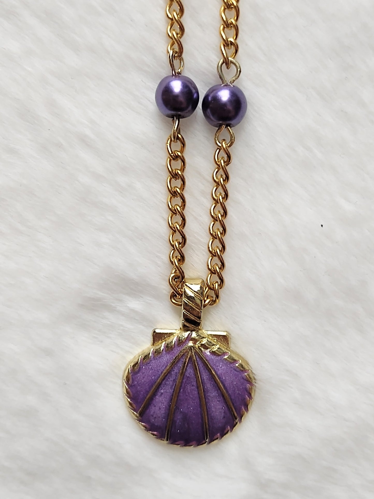 "Ocean Dreams" Gold Stainless Steel Seashell Necklace