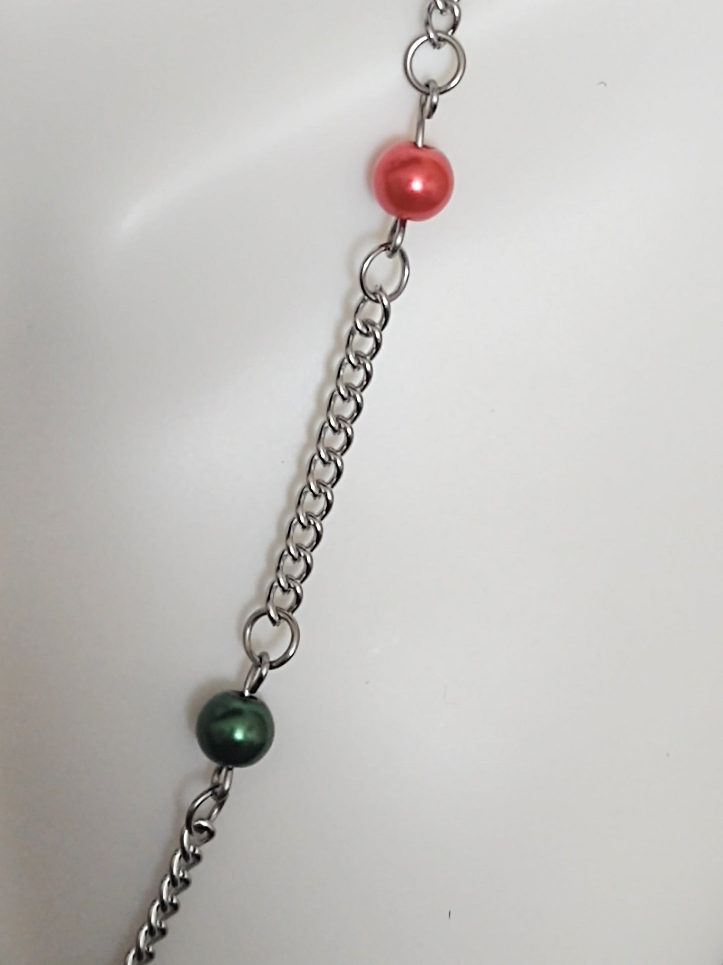 "Holiday Snowflake" Silver Stainless Steel Snowflake Necklace