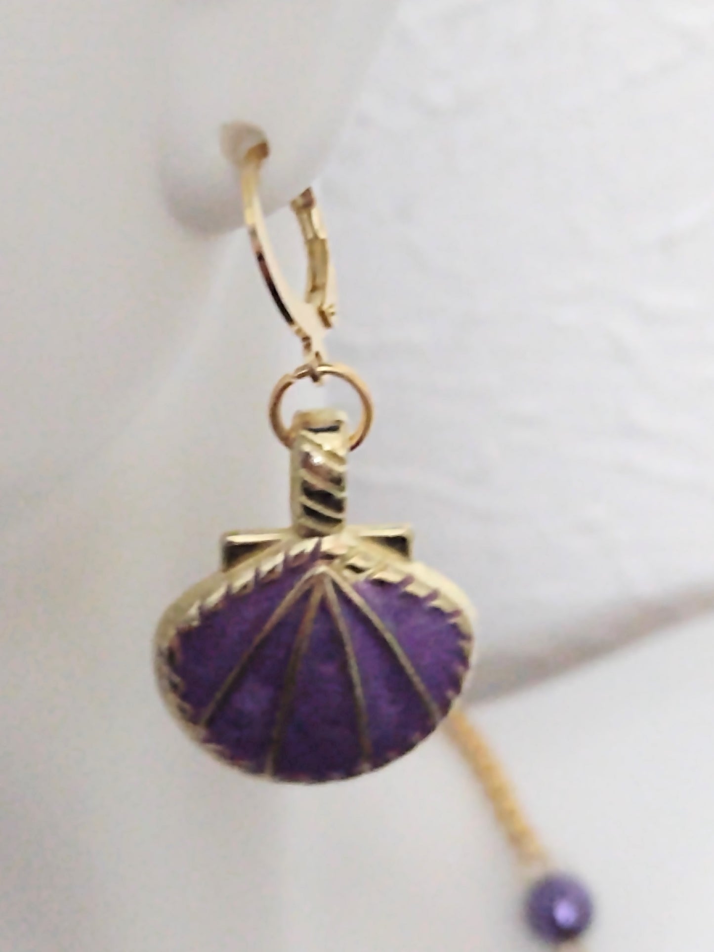 "Ocean Dreams: Gold Stainless Steel Seashell  Earrings