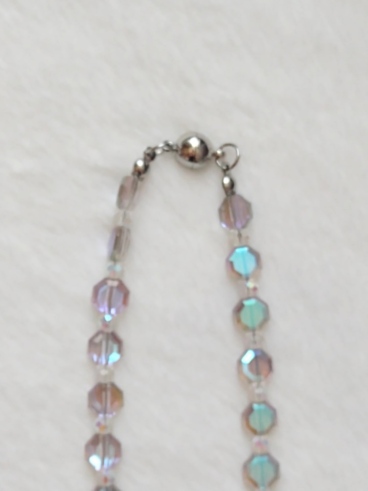 "Aurora" AB Glass Beaded Necklace