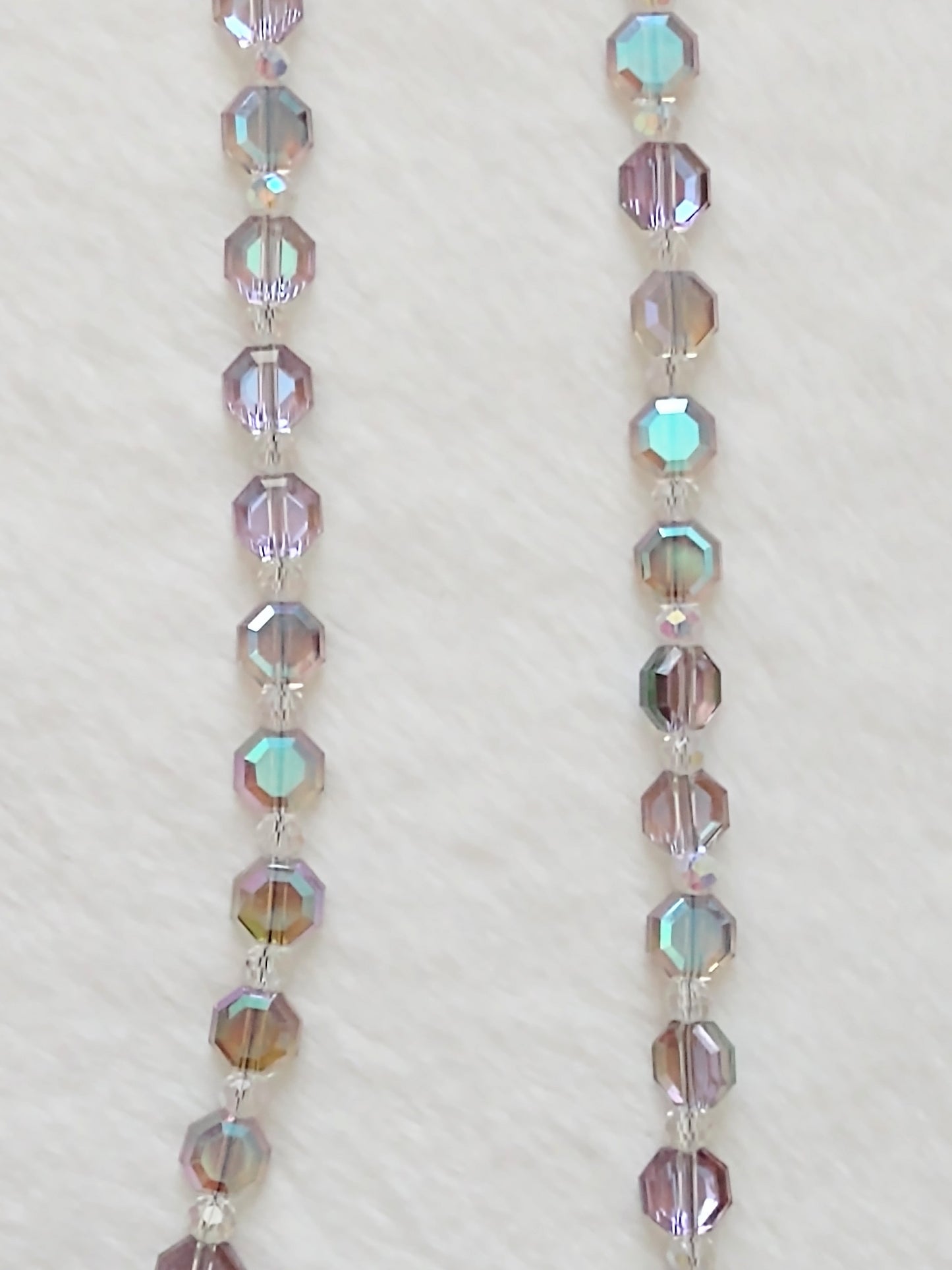 "Aurora" AB Glass Beaded Necklace