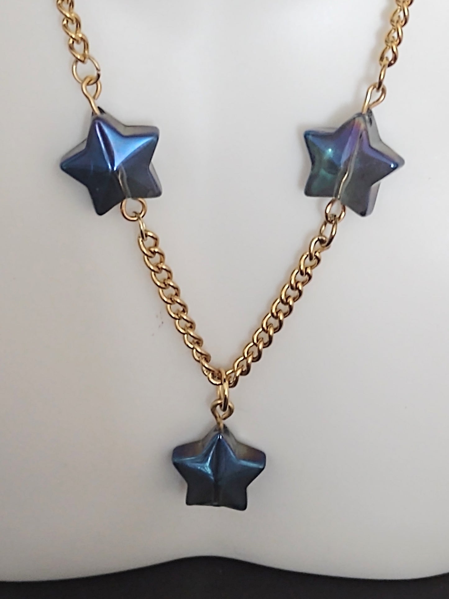 "Starfire" Stainless Steel Star Necklace